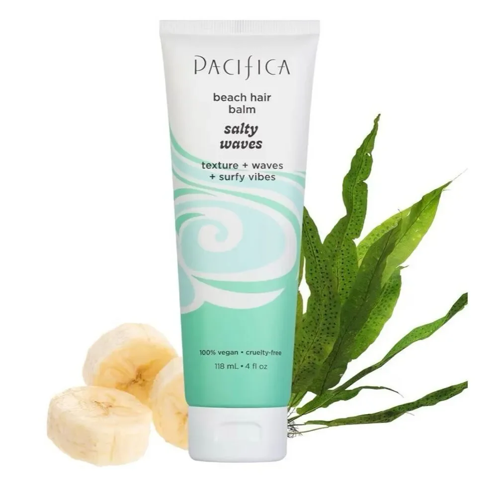 PACIFICA -Salty Waves Beach Hair Balm/4 fl oz/Create Textured Surfer-Style Waves